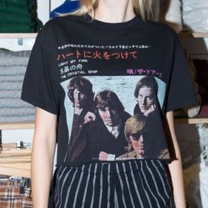 Brandy Melville The Doors Cropped Tee